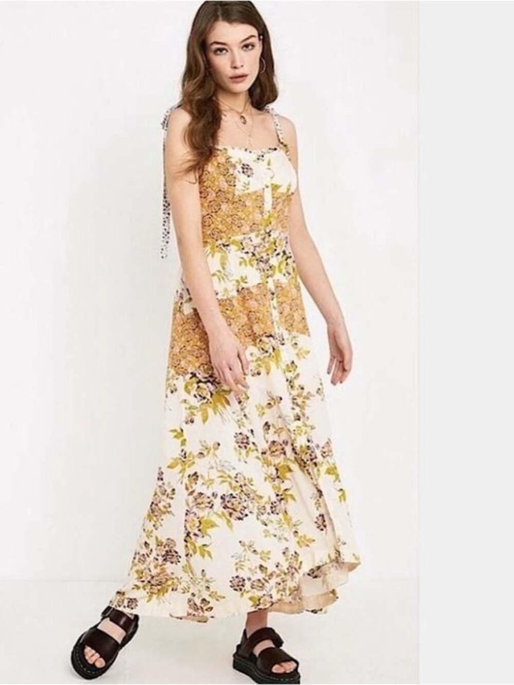 Free People Lover Boy Floral High-Low Maxi Summer Wedding Guest Dress
